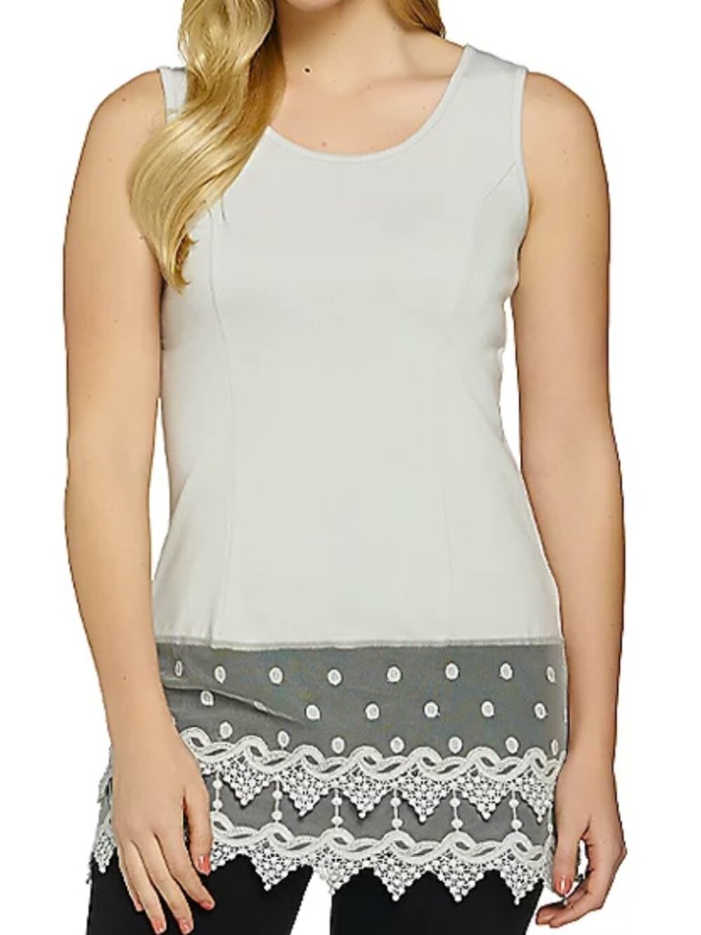 Layers by Lizden Tri-Blend Cami with Lace Extender  16693